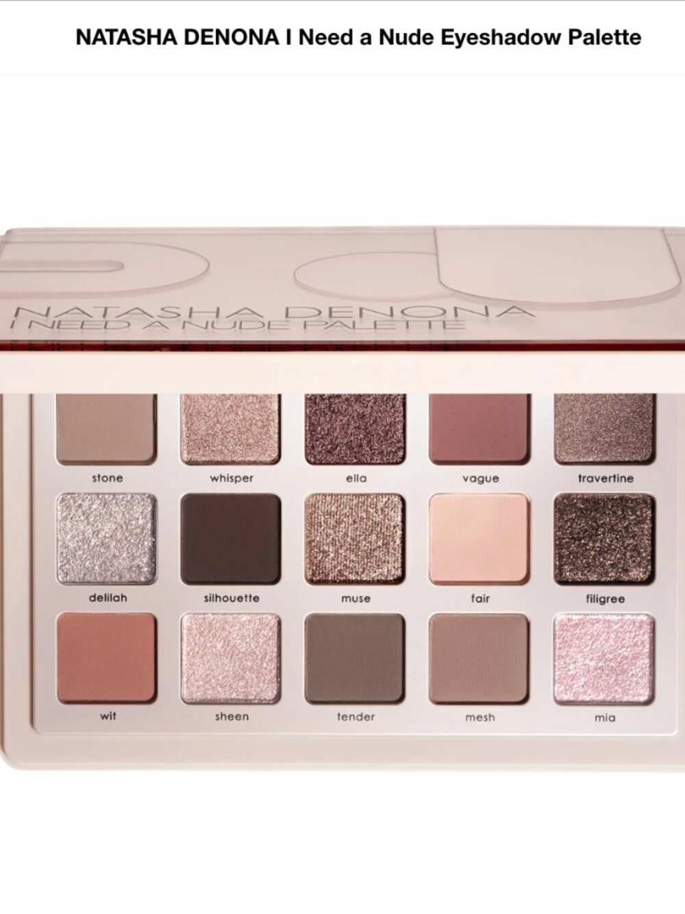 Natasha Denona I Need A Nude Eyeshadow Palette New Unused